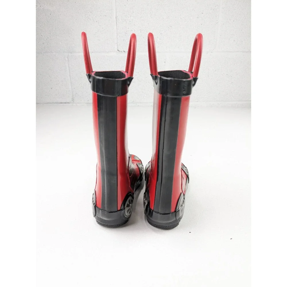 Cat & Jack Red Racecar Wellies